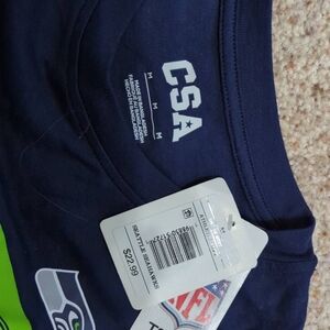CSA Men's Navy Blue Seattle Seahawks Tee